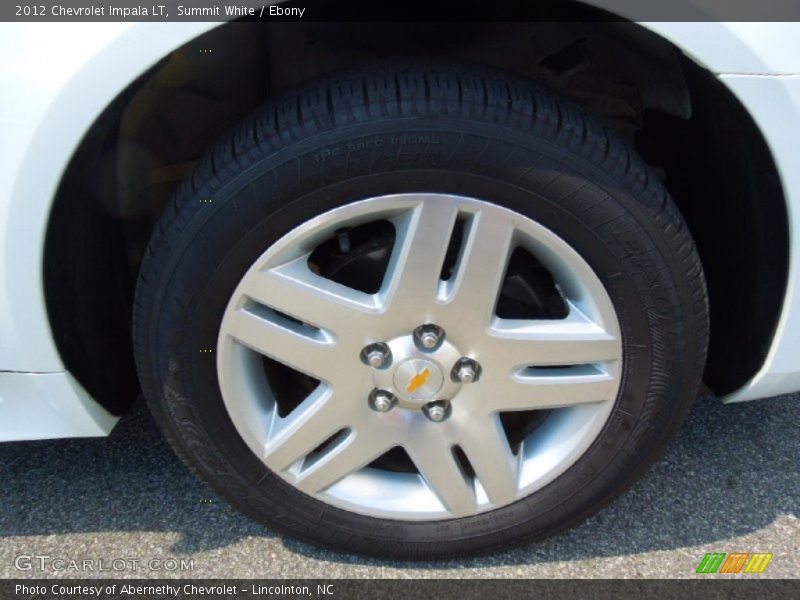 Summit White / Ebony 2012 Chevrolet Impala LT