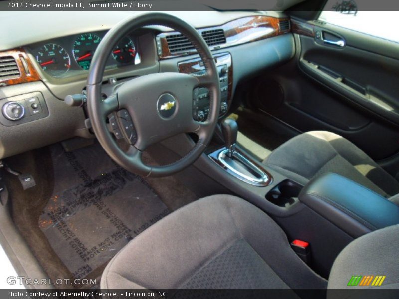 Summit White / Ebony 2012 Chevrolet Impala LT