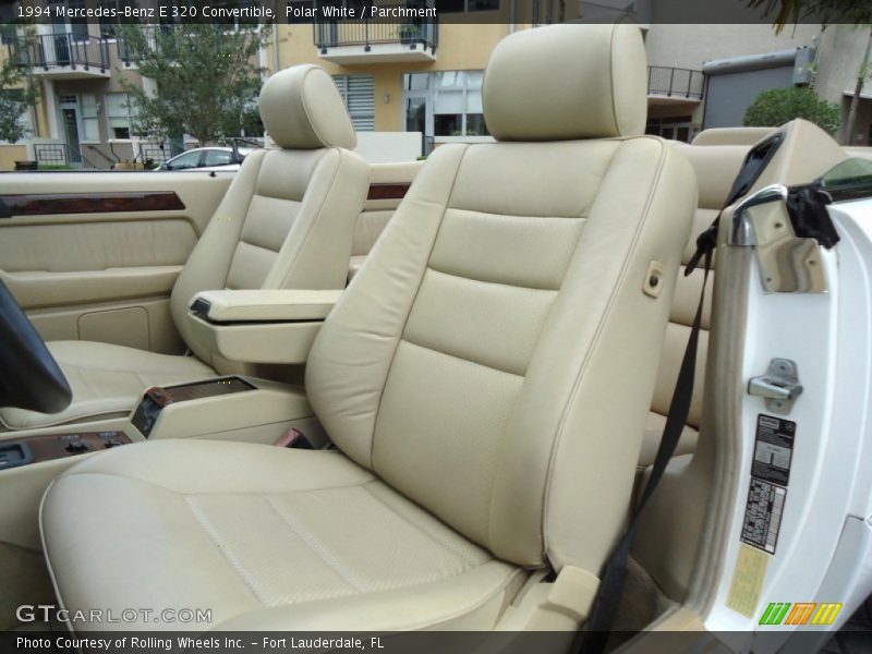 Front Seat of 1994 E 320 Convertible