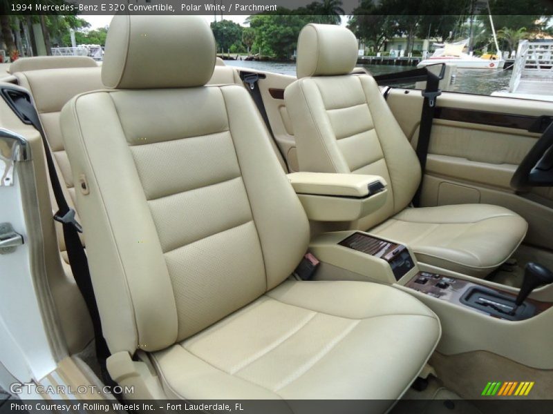 Front Seat of 1994 E 320 Convertible