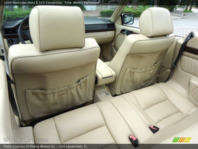 Rear Seat of 1994 E 320 Convertible