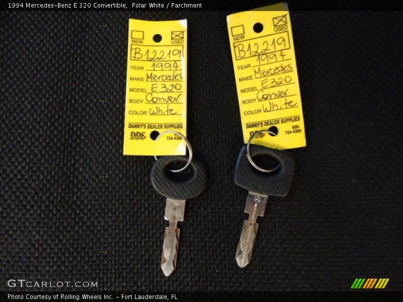 Keys of 1994 E 320 Convertible