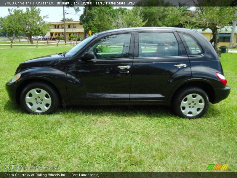 Brilliant Black Crystal Pearl / Pastel Slate Gray 2008 Chrysler PT Cruiser LX
