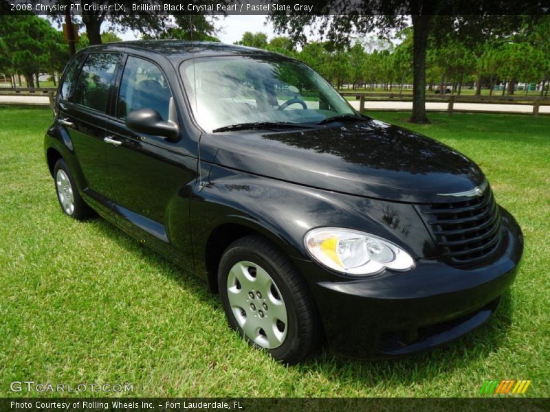 Brilliant Black Crystal Pearl / Pastel Slate Gray 2008 Chrysler PT Cruiser LX