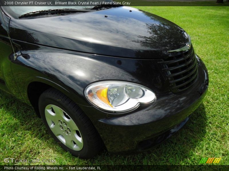 Brilliant Black Crystal Pearl / Pastel Slate Gray 2008 Chrysler PT Cruiser LX