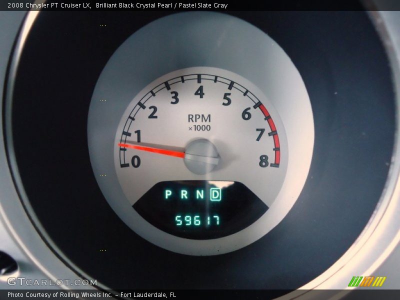 Brilliant Black Crystal Pearl / Pastel Slate Gray 2008 Chrysler PT Cruiser LX