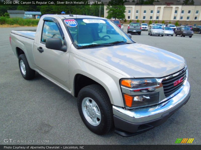 Silver Birch Metallic / Light Tan 2008 GMC Canyon SL Regular Cab