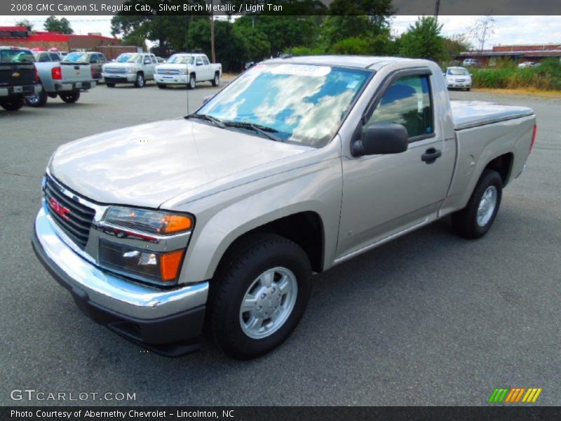 Silver Birch Metallic / Light Tan 2008 GMC Canyon SL Regular Cab