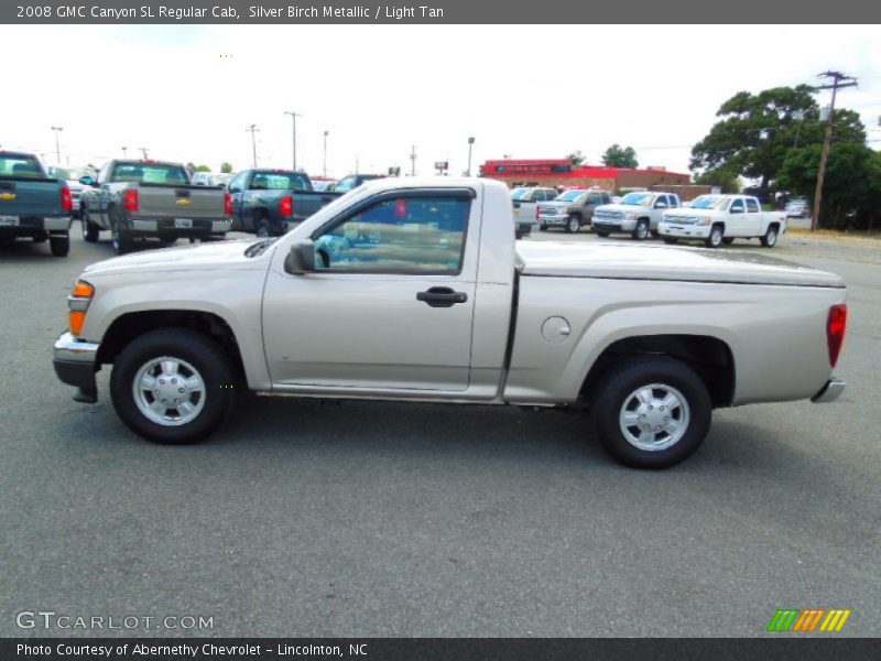 Silver Birch Metallic / Light Tan 2008 GMC Canyon SL Regular Cab