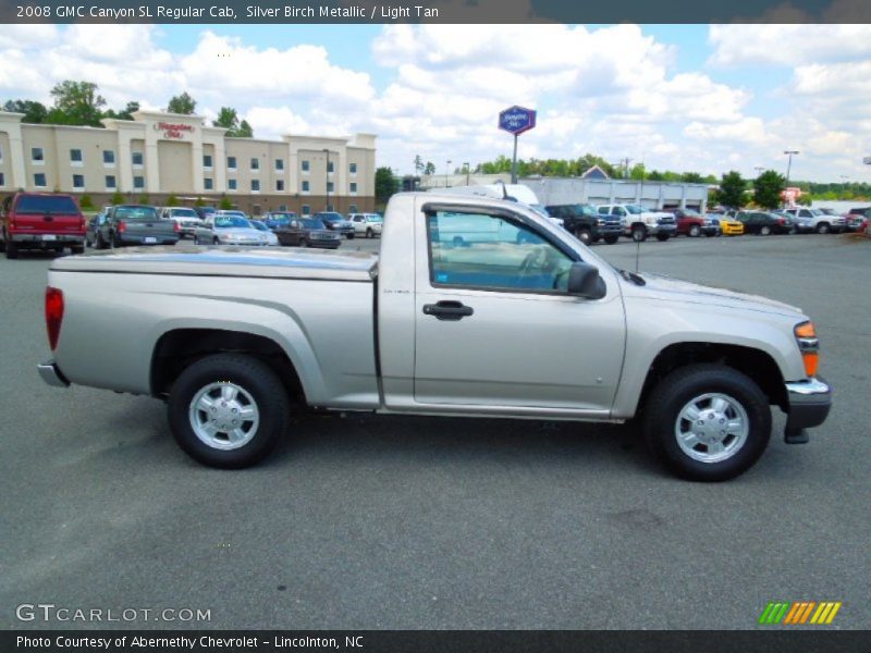 Silver Birch Metallic / Light Tan 2008 GMC Canyon SL Regular Cab