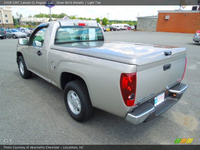 Silver Birch Metallic / Light Tan 2008 GMC Canyon SL Regular Cab