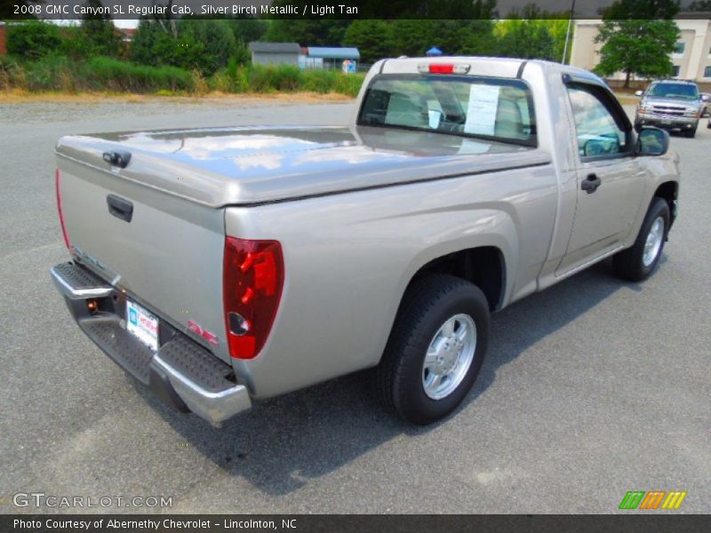 Silver Birch Metallic / Light Tan 2008 GMC Canyon SL Regular Cab