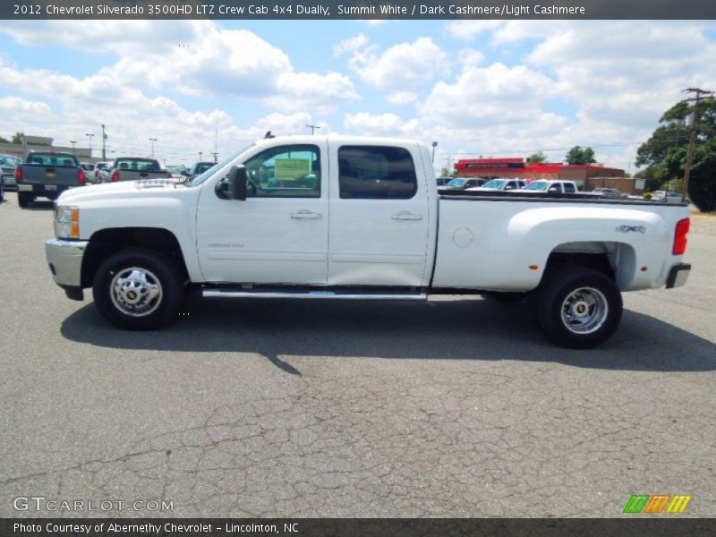 Summit White / Dark Cashmere/Light Cashmere 2012 Chevrolet Silverado 3500HD LTZ Crew Cab 4x4 Dually
