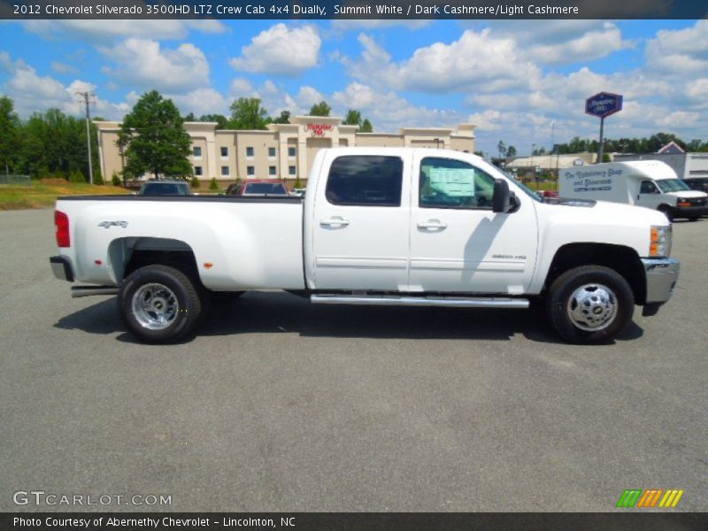 Summit White / Dark Cashmere/Light Cashmere 2012 Chevrolet Silverado 3500HD LTZ Crew Cab 4x4 Dually