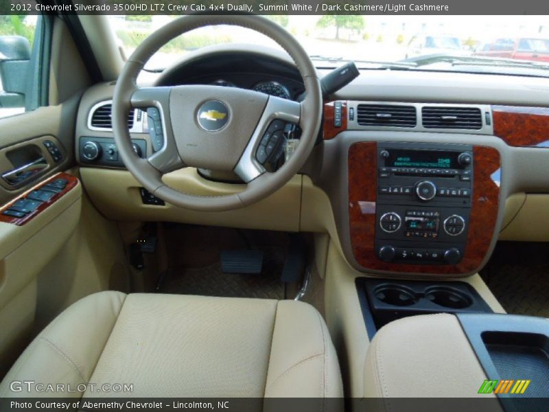 Summit White / Dark Cashmere/Light Cashmere 2012 Chevrolet Silverado 3500HD LTZ Crew Cab 4x4 Dually