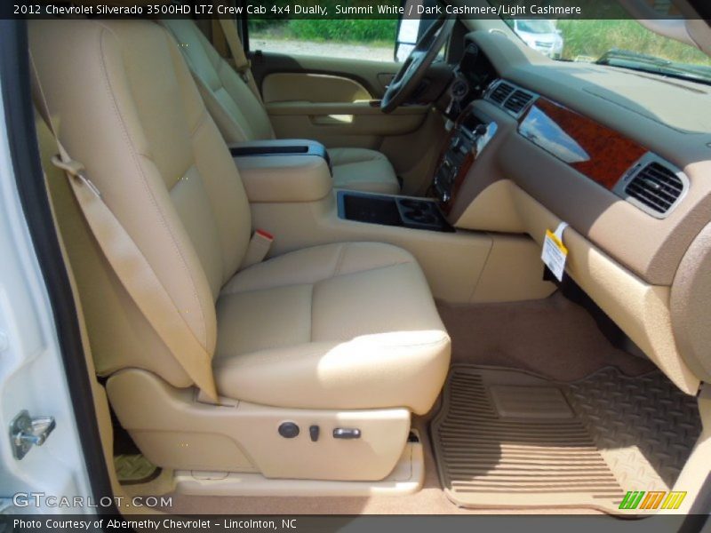 Summit White / Dark Cashmere/Light Cashmere 2012 Chevrolet Silverado 3500HD LTZ Crew Cab 4x4 Dually
