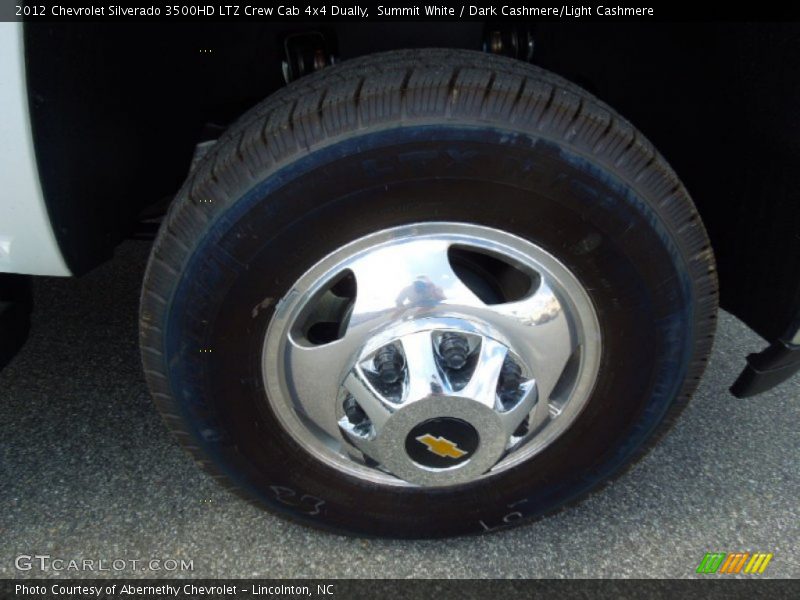 Summit White / Dark Cashmere/Light Cashmere 2012 Chevrolet Silverado 3500HD LTZ Crew Cab 4x4 Dually