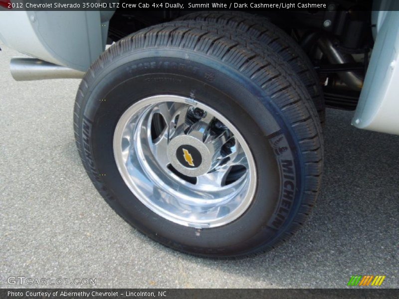 Summit White / Dark Cashmere/Light Cashmere 2012 Chevrolet Silverado 3500HD LTZ Crew Cab 4x4 Dually