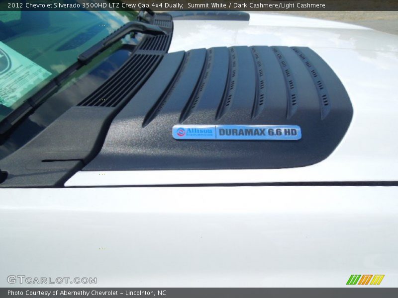 Summit White / Dark Cashmere/Light Cashmere 2012 Chevrolet Silverado 3500HD LTZ Crew Cab 4x4 Dually