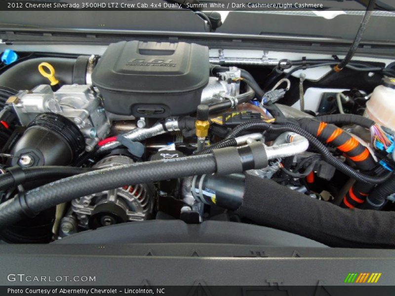 Summit White / Dark Cashmere/Light Cashmere 2012 Chevrolet Silverado 3500HD LTZ Crew Cab 4x4 Dually