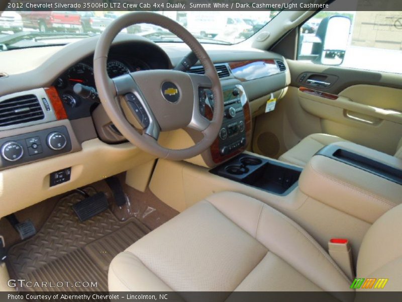 Summit White / Dark Cashmere/Light Cashmere 2012 Chevrolet Silverado 3500HD LTZ Crew Cab 4x4 Dually