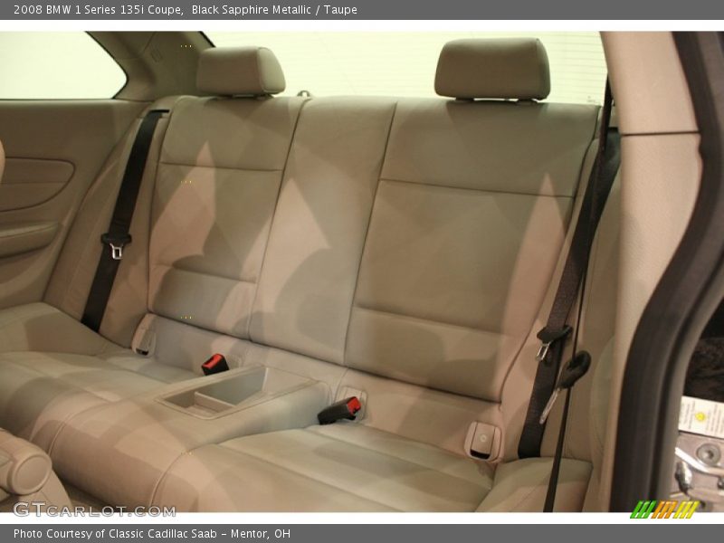 Black Sapphire Metallic / Taupe 2008 BMW 1 Series 135i Coupe