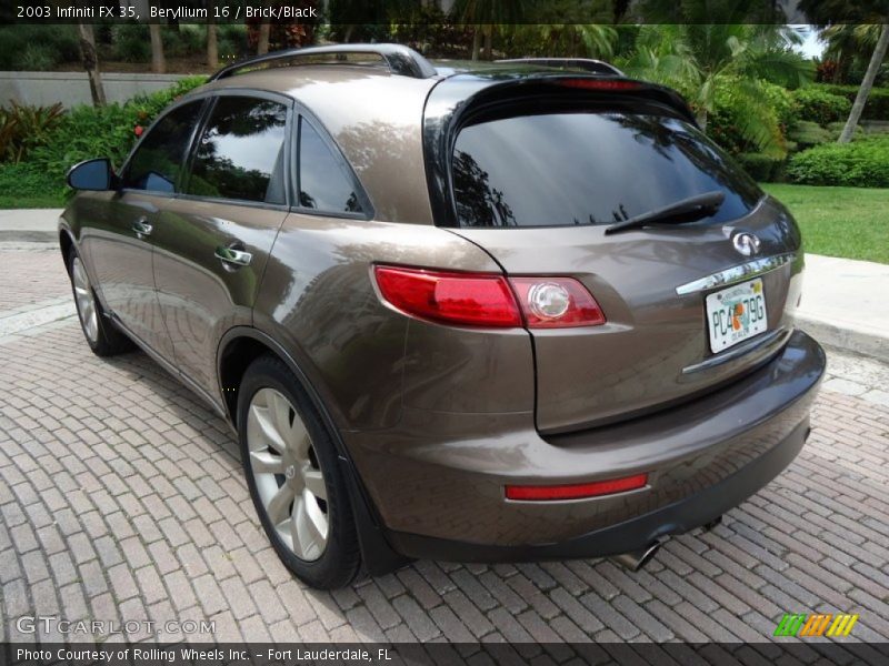 Beryllium 16 / Brick/Black 2003 Infiniti FX 35