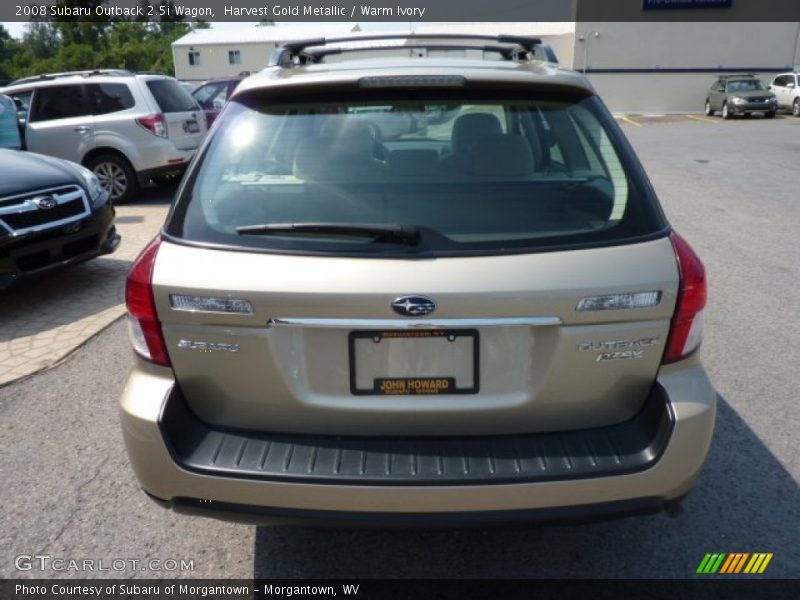 Harvest Gold Metallic / Warm Ivory 2008 Subaru Outback 2.5i Wagon