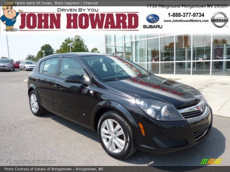 Black Sapphire / Charcoal 2008 Saturn Astra XE Sedan