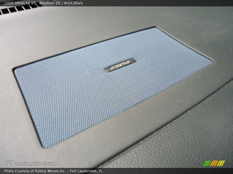 Beryllium 16 / Brick/Black 2003 Infiniti FX 35