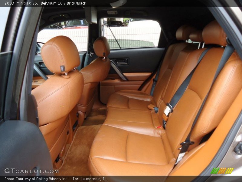 Rear Seat of 2003 FX 35