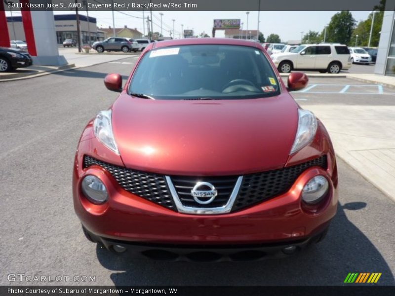 Cayenne Red / Black/Red w/Red Trim 2011 Nissan Juke SL AWD