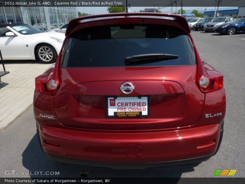 Cayenne Red / Black/Red w/Red Trim 2011 Nissan Juke SL AWD