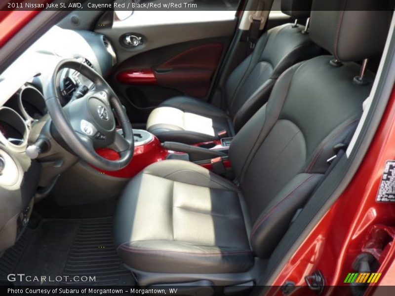 Cayenne Red / Black/Red w/Red Trim 2011 Nissan Juke SL AWD