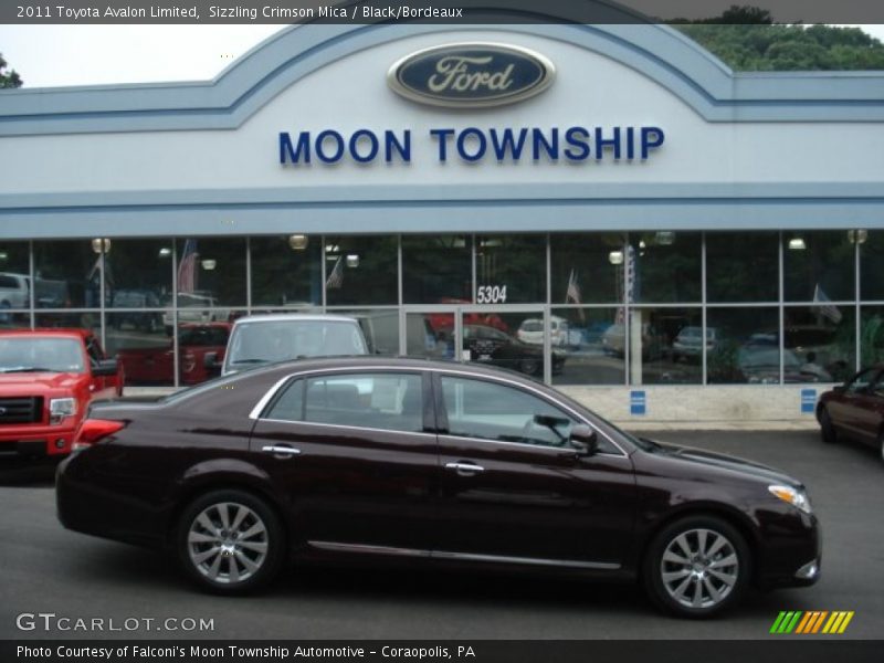 Sizzling Crimson Mica / Black/Bordeaux 2011 Toyota Avalon Limited