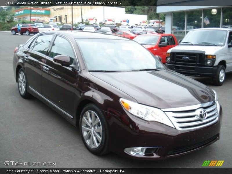 Sizzling Crimson Mica / Black/Bordeaux 2011 Toyota Avalon Limited