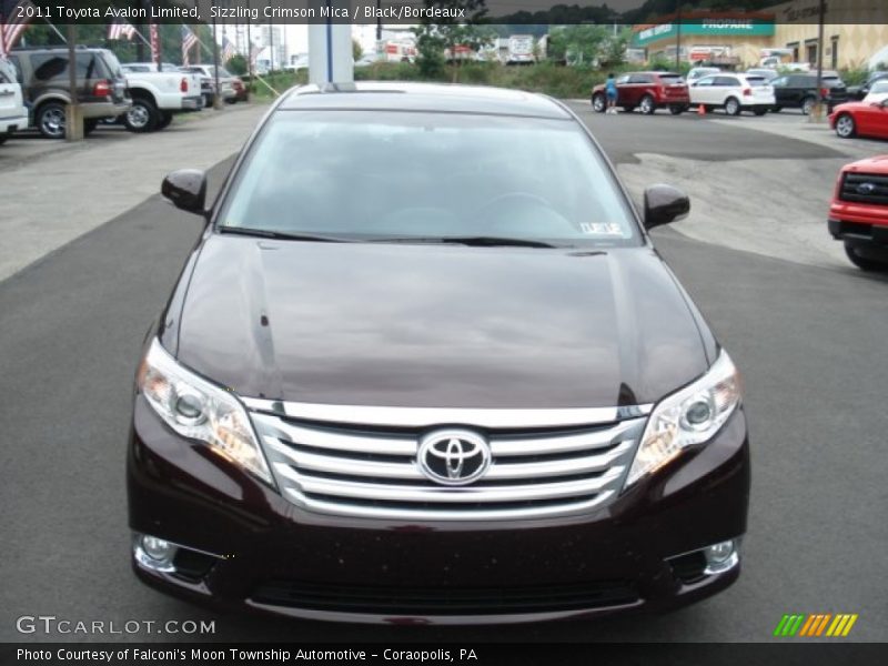 Sizzling Crimson Mica / Black/Bordeaux 2011 Toyota Avalon Limited