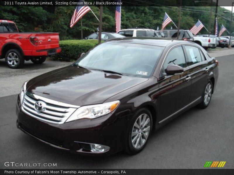 Sizzling Crimson Mica / Black/Bordeaux 2011 Toyota Avalon Limited