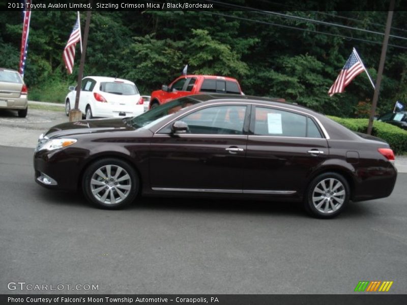 Sizzling Crimson Mica / Black/Bordeaux 2011 Toyota Avalon Limited