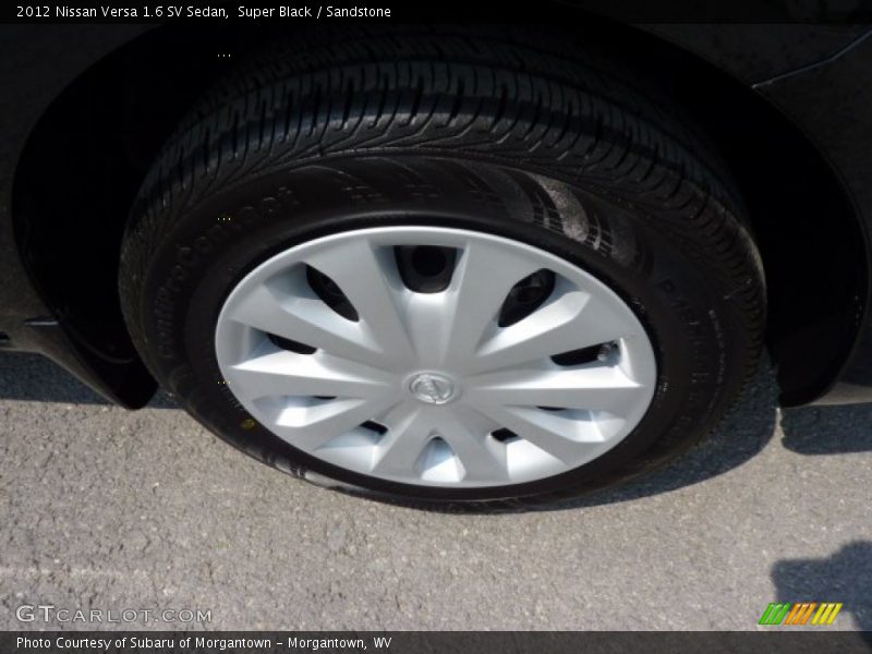 Super Black / Sandstone 2012 Nissan Versa 1.6 SV Sedan