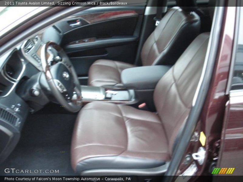 Sizzling Crimson Mica / Black/Bordeaux 2011 Toyota Avalon Limited