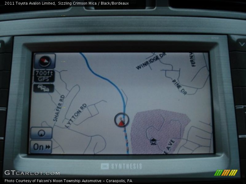 Sizzling Crimson Mica / Black/Bordeaux 2011 Toyota Avalon Limited