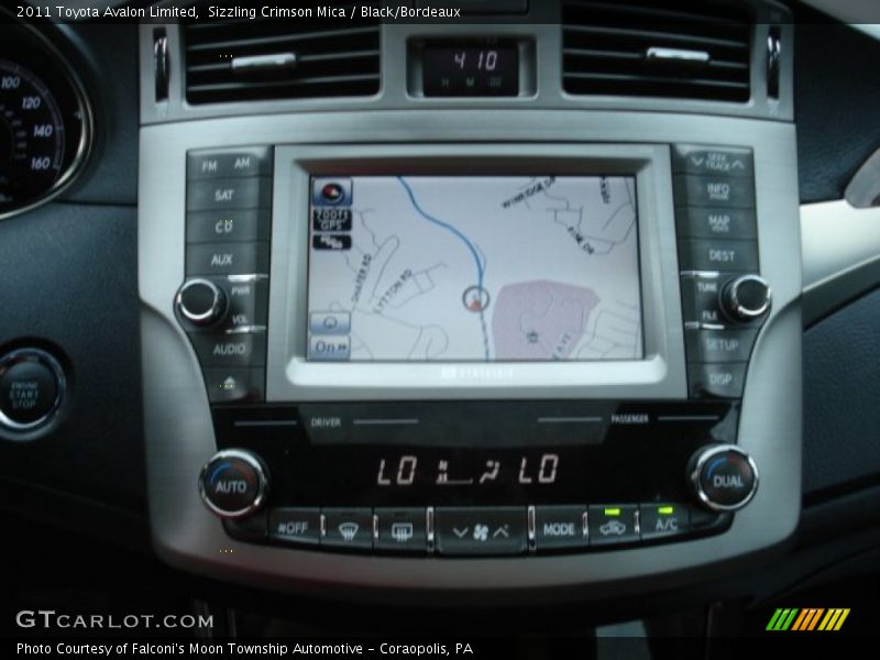 Sizzling Crimson Mica / Black/Bordeaux 2011 Toyota Avalon Limited