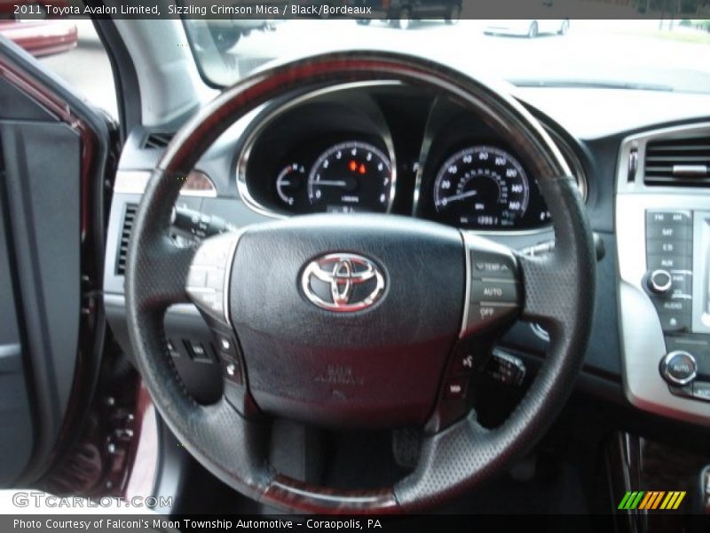 Sizzling Crimson Mica / Black/Bordeaux 2011 Toyota Avalon Limited