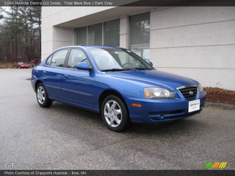 Tidal Wave Blue / Dark Gray 2004 Hyundai Elantra GLS Sedan