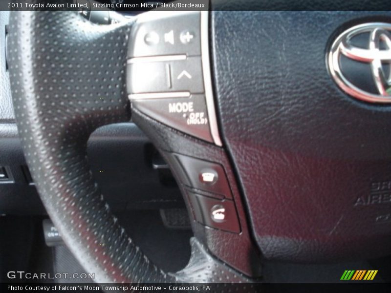 Sizzling Crimson Mica / Black/Bordeaux 2011 Toyota Avalon Limited