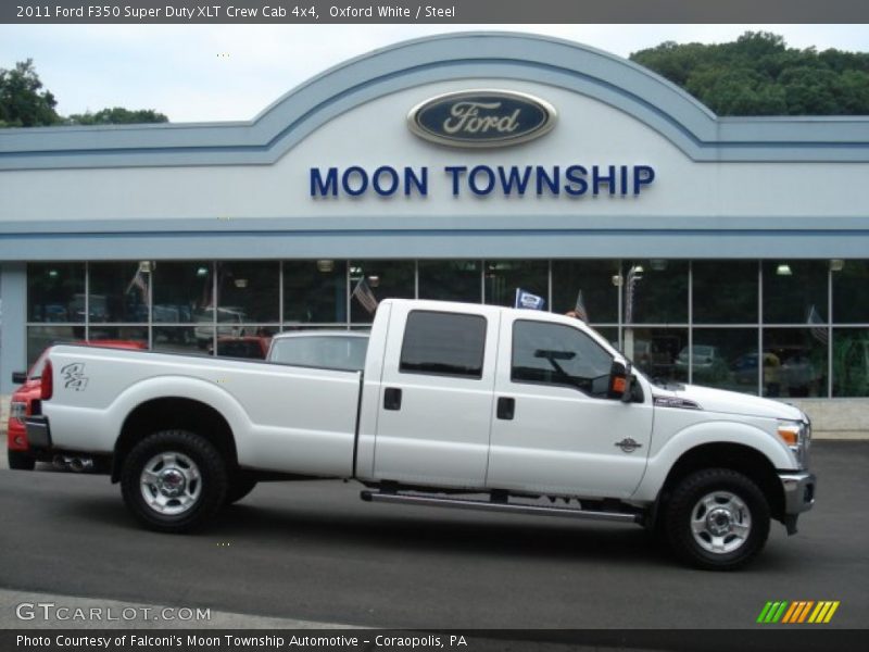 Oxford White / Steel 2011 Ford F350 Super Duty XLT Crew Cab 4x4
