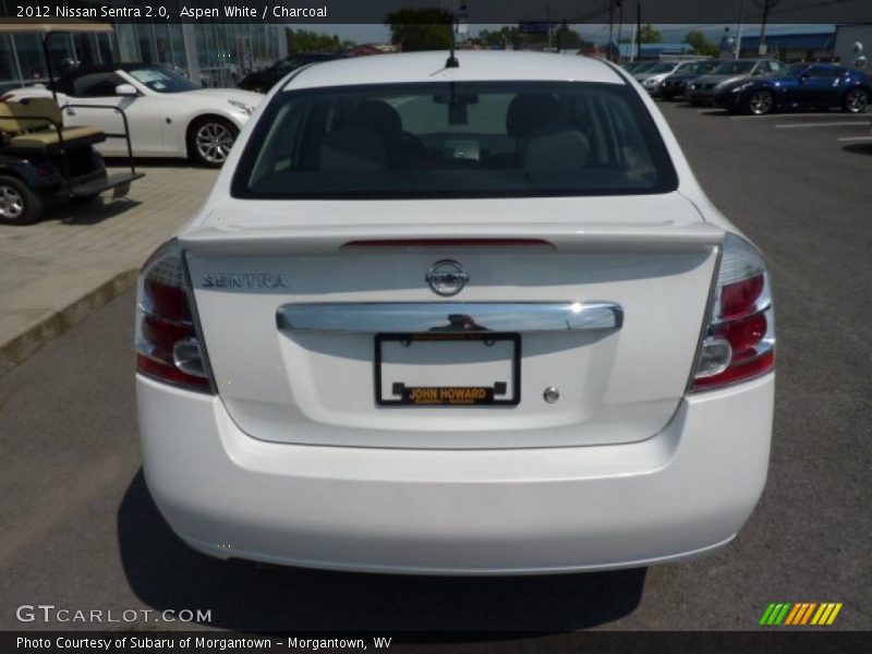 Aspen White / Charcoal 2012 Nissan Sentra 2.0
