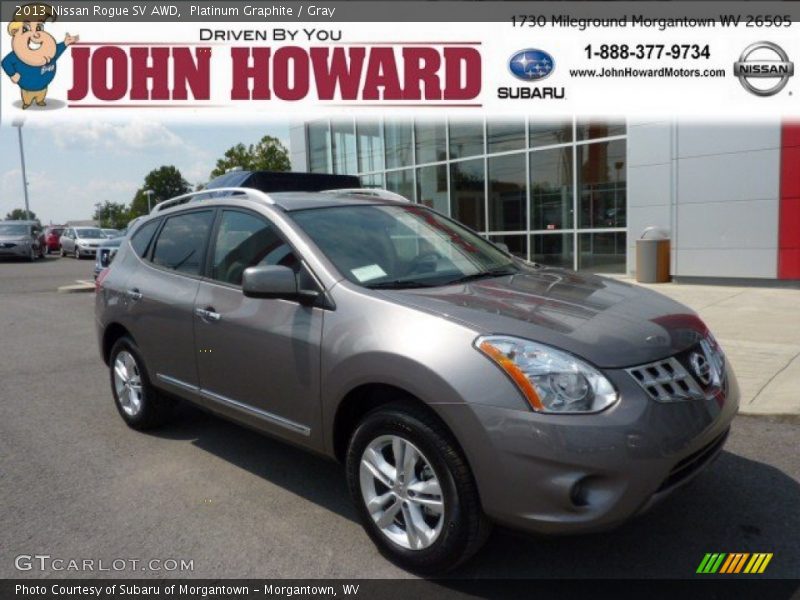Platinum Graphite / Gray 2013 Nissan Rogue SV AWD