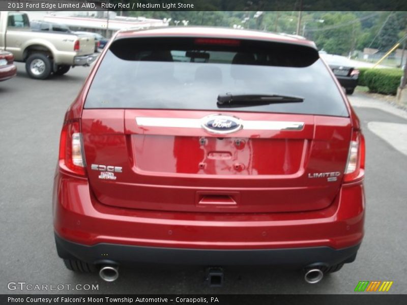 Ruby Red / Medium Light Stone 2013 Ford Edge Limited AWD